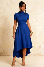 Gloria Royal Blue Modest Formal Midi Dresses