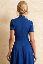 Gloria Royal Blue Modest Formal Midi Dresses