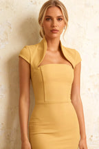 Grace Gold Midi Short Sleeve Dresses | For Every Occasion