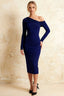 Hope Royal Blue Mermaid Long Sleeve Midi Dress