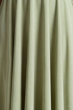 Iris Mint Scuba Crepe High Neck Midi Dress