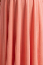 Iris Pink Scuba Crepe High Neck Midi Dress