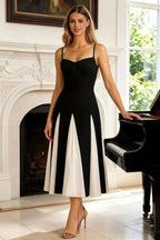 Isabel Black Tulle A Line Midi Dress