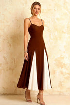 Isabel Chocolate Tulle A Line Midi Dress