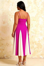 Isabel Fuchsia Tulle A Line Midi Dress