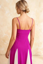 Isabel Fuchsia Tulle A Line Midi Dress