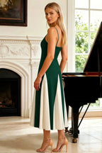 Isabel Green Tulle A Line Midi Dress