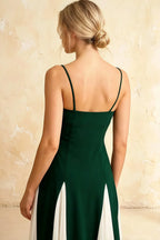 Isabel Green Tulle A Line Midi Dress