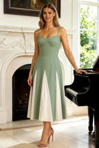 Isabel Mint Tulle A Line Midi Dress