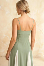 Isabel Mint Tulle A Line Midi Dress