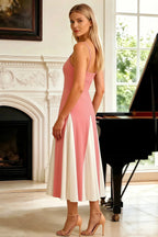 Isabel Pink Tulle A Line Midi Dress