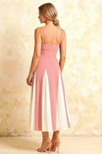 Isabel Pink Tulle A Line Midi Dress