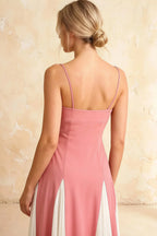 Isabel Pink Tulle A Line Midi Dress