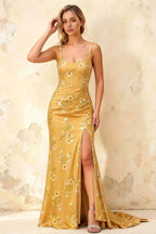 Isabella Yellow Floral Square Neck Maxi Dress