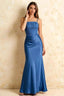 Jenny Royal Blue Lace Sheath Backless Maxi Dress