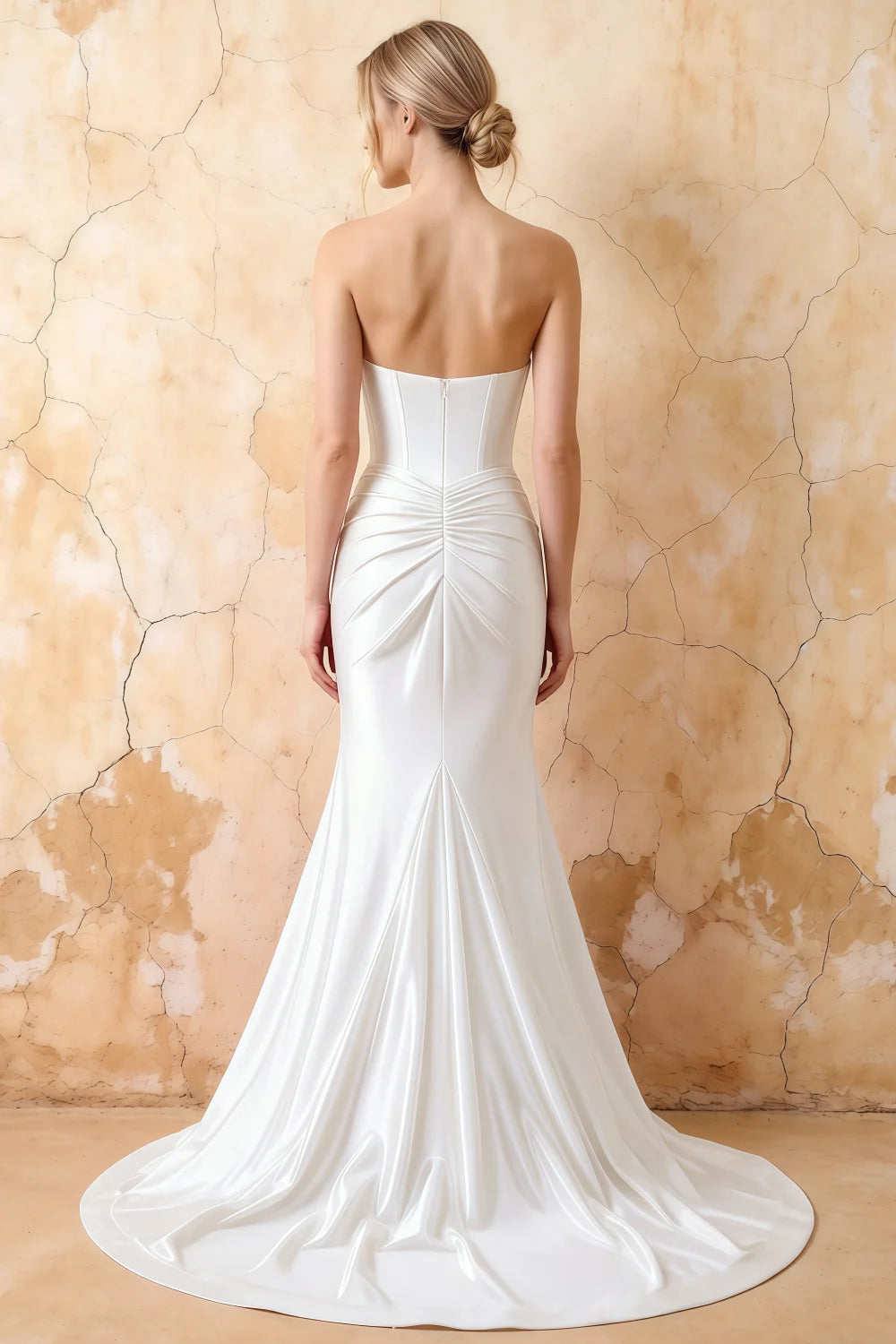 Kristen White Satin Twist-front Cutout Maxi Dress