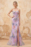 Mabel Purple Mermaid Strapless Maxi Dress With Slit