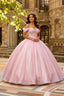 Pink Rhinestone Quinceanera Dress - Zara Ball Gown