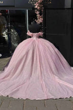 Pink Rhinestone Quinceanera Dress - Zara Ball Gown